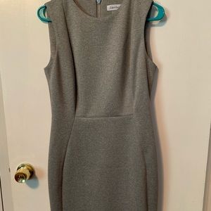 Calvin Klein Heather Gray Sheath Dress